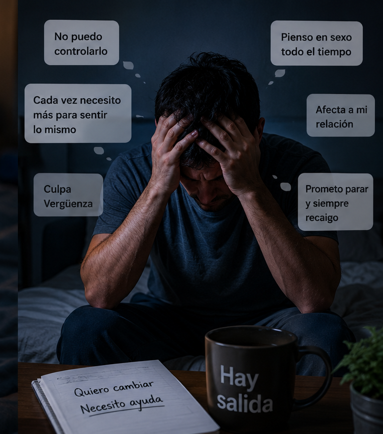 Conversación terapéutica de apoyo para tratar la adicción al sexo